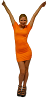 Sexy Oranje Jurkjes